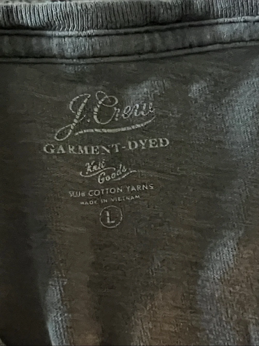 J. Crew garment dyed Short-Sleeve Pocket Tee